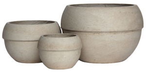 Vente en gros de pots de fleurs en argile fibreuse écologiques, faits à la main, biodégradables, durables, légers, pour la maison et le jardin - Product Image 2