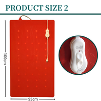 Plaque chauffante électrique pour porcelet mouton coussins chauffants en plastique-acier pour porc tapis de sol rouge coussin chauffant pour animaux