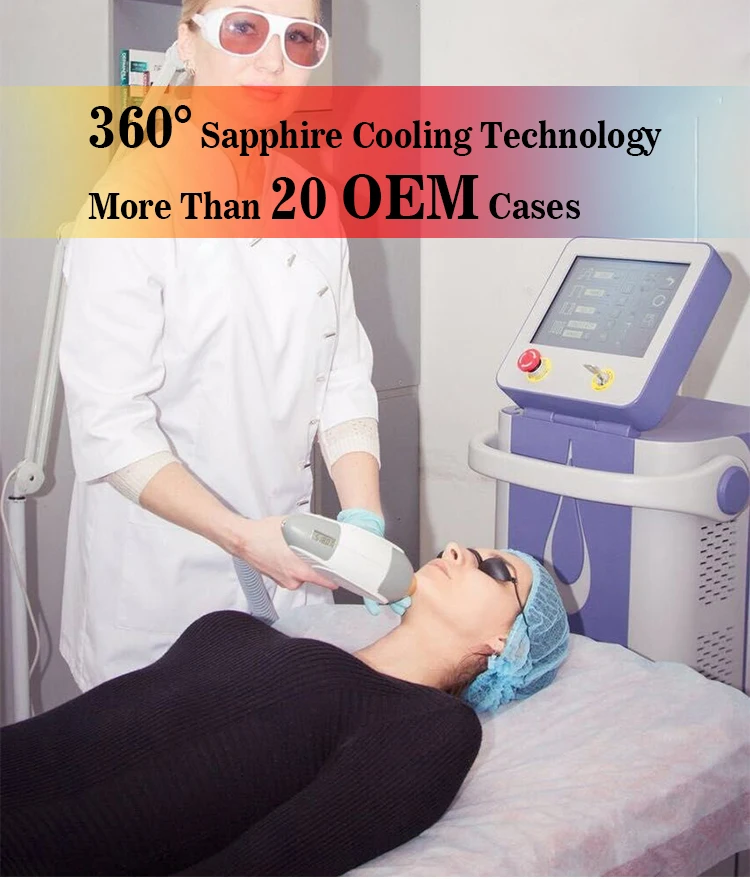 Triple Wave 755 808 1064nm Laser sopran Titanium Diode Lazer Laser Hair Removal