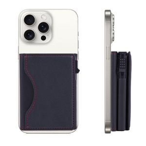 Nuovo cellulare portatile magnete porta carte portafoglio magnetico in <span class=keywords><strong>pelle</strong></span> porta carta magnetica - Product Image 2