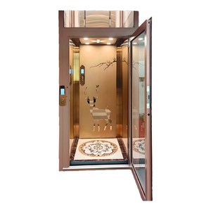 Lujosos elevadores de pasajeros de alta calidad para el hogar, diseño moderno, PVC sin engranajes para <span class=keywords><strong>apartamentos</strong></span> al aire libre, uso en villas, precio de fábrica - Product Image 1
