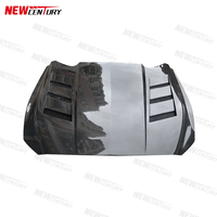Capot ventilé en fibre de carbone de haute qualité de style MBJ avec boulons pour Mustang 2018-2023 (à fixer par vis)