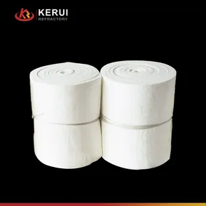 Manta de fibra cerámica de material aislante térmico de aluminio alto KERUI con excelente aislamiento térmico