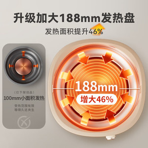 หม้อไฟฟ้าลิตเติ้ลแบร์ 4 ลิตร แบบถอดได้อเนกประสงค์ พร้อมปุ่มควบคุมสำหรับการทำอาหาร - Product Image 3