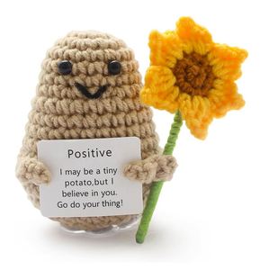 Oso de Patatas de Energía Positiva, Éxito de Ventas en Navidad 2024, para Decoraciones Festivas, Patata de Apoyo Emocional Positivo con Girasol - Product Image 1