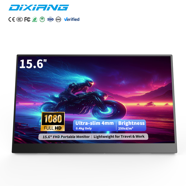 Wholesale 15.6 Inch IPS Portable Monitor 1080P FHD with 2*Type C Interface Built-in Speaker for Laptop Extended Screen Gaming PC