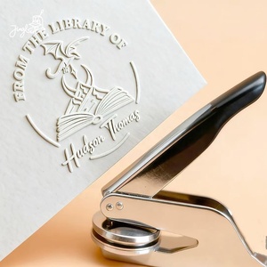 Sellos Personalizados para Libros, Sellos con Logotipo para Invitaciones de Boda, Sello de Relieve <span class=keywords><strong>Personalizado</strong></span>, Impresión Dorada, Sellos Manuales DIY - Product Image 5