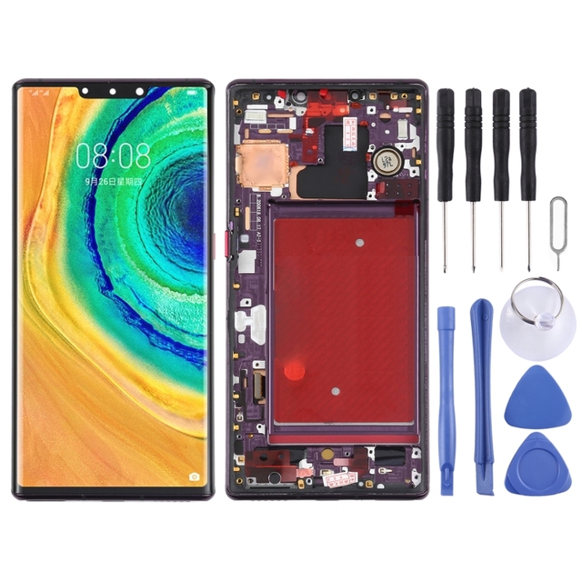 Original OLED Mobile Phone LCDs Digitizer Full Assembly With Frame for Huawei Mate 30 Pro for Huawei 5g Display LCD Screen