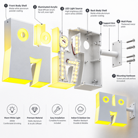 Enseignes lumineuses LED Gozone à fixation murale, lettres personnalisées en acrylique pour devanture de magasin de vêtements pour femmes