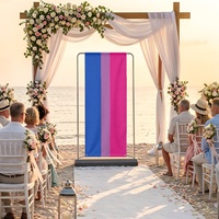 Toile de fond personnalisée Aceflux à motif arc-en-ciel gay en polyester pour cabine photo, idéale pour les séances photo et la décoration d'événements festifs