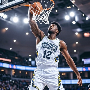 Jersey de kits de baloncesto con logotipo sublimado para hombre de diseño personalizado al por mayor - Product Image 1