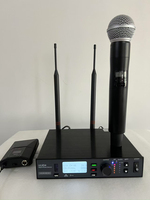 Casque portable professionnel ULXD4 Microphone Lavaliere Système de microphone UHF sans fil pour événement