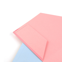 Carpeta de Papel Kraft con logotipo personalizado A4, carpeta de tarjetas gruesas con 2 bolsillos