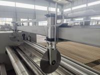Machine à enrouler et à découper QDYQ | Couteau volant et fil chauffant coupe croisée avec 3 couteaux longitudinaux pour tissu non tissé