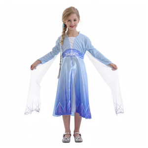 Costumi per Film, TV e Animazione, Abito Lungo da Principessa Elsa <span class=keywords><strong>di</strong></span> <span class=keywords><strong>Frozen</strong></span>, per Halloween, Carnevale e Pasqua - Product Image 2