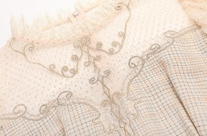 <span class=keywords><strong>Tuta</strong></span> da donna estiva a vita alta <span class=keywords><strong>Beige</strong></span> Skinny con Plaid in Nylon traspirante e manica a bolle comoda e alla moda - Product Image 3