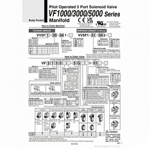 ชิ้นส่วนนิวเมติกส์ VV5F5-20-061นิวเมติก SMC - Product Image 1