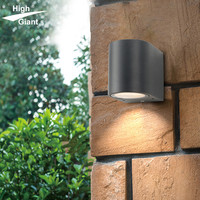 1111 GU10 Verre Diffuseur Extérieur Led Applique Murale Jardin Aluminium Lampe Étanche