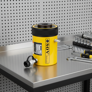 Cilindro Hidráulico de Émbolo Hueco de Acción Simple ENERPAC Profesional 60T 70MPA, Gato de Empuje con Pistón de Acero, 8-10 Años RCH-603 1 - Product Image 1
