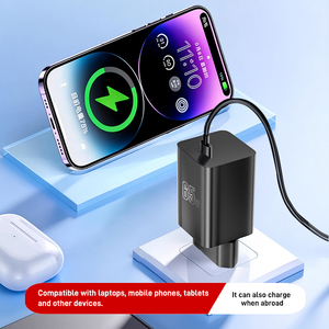 <span class=keywords><strong>Cargador</strong></span> Rápido USB-C PD de 65W Tipo Gan con Certificación CE y Enchufe Europeo para Laptop, Tablet y Teléfono Móvil - Product Image 4