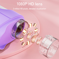 Microscopio Digital Inskam 386 de Color Morado, Pantalla de 2.4 Pulgadas y 2MP, 1000X, Juguetes Educativos, Microscopio de Mano para Niños