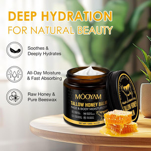 Bálsamo de Sebo de Res <span class=keywords><strong>con</strong></span> <span class=keywords><strong>Miel</strong></span> Cruda y Cera de Abejas, Bálsamo Hidratante de Sebo de Res Alimentado <span class=keywords><strong>con</strong></span> Pasto para <span class=keywords><strong>la</strong></span> Piel, Humectante Facial, Fórmula Natural - Product Image 6