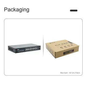 Network Switch Poe Port 10/100/1000Mbps Enterprise Core Switches 48V Poe Switch 4/8/16/24 Port