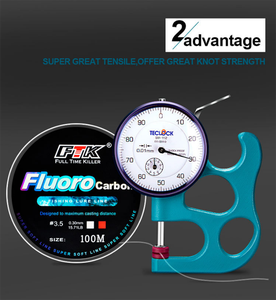 Ligne de pêche en nylon <span class=keywords><strong>FTK</strong></span> de haute qualité pour lancer longue distance, 100 m, 11 tailles, pour la pêche en lac et en rivière - Product Image 6