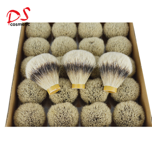 Pincel de Afeitar de <span class=keywords><strong>Pelo</strong></span> Natural Suave de Texugo Silvertip de Alta Calidad y Lujo de 26 mm, Componente para Fabricación DIY de Artesanos Personalizados - Product Image 6