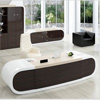Bureau de direction ergonomique moderne avec élévateur électrique intelligent, verrouillage par empreinte digitale, mobilier de bureau de luxe pour cadres et managers
