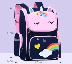 37*12*24cm; 41*12*27cm size high quality unicorn school bag for primary school