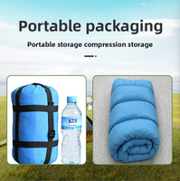 Sac de couchage en duvet d'oie blanc à 90% pour adultes, camping en plein air, portable, chaud, hiver, ultraléger, équipement de sac de couchage en duvet d'oie