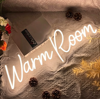 Enseigne néon LED personnalisée avec lettres manuscrites, éclairage néon, panneau arrière en acrylique, publicité multicolore pour chambre et gîte