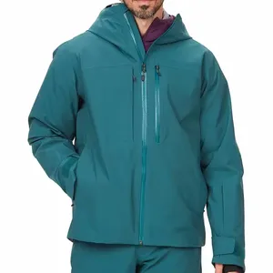 겨울 새로운 디자인 야외 스포츠 사용자 정의 남성 겨울 스키 코트 통기성 하이 퀄리티 겨울 남성 스키 재킷 3 레이어 패브릭