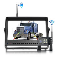 Caméra de recul sans fil avec moniteur 7 pouces et vision nocturne pour camping-car, camion, remorque, bus – Image de recul sans fil