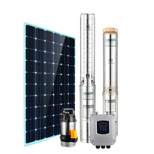 Qqpump bomba solar, 1300w 110v 2hp bomba solar de superfície vertical e multifase bombas submersíveis