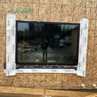 Ventana de Sistema de Aluminio Huasin, Certificada por NFRC, Ventanas Americanas de Doble Acristalamiento con Mosquiteras