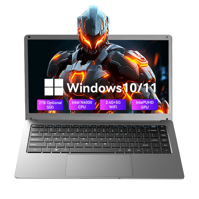 Laptops E140 Factory Wholesale Celeron N3350 Bulk Order 6 +128GB Notebook Customize Keyboard