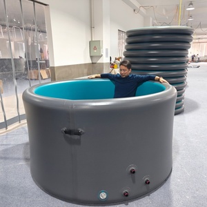 Nouvelle baignoire spa <span class=keywords><strong>gonflable</strong></span> portable pour adultes 2*1m avec sièges et couverture Drop-stitch pour la détente à domicile et en extérieur - Product Image 2