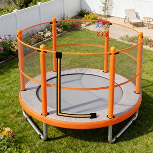 Équipement professionnel <span class=keywords><strong>pour</strong></span> parc de trampolines, trampoline encastré avec filet de sécurité <span class=keywords><strong>pour</strong></span> usage commercial extérieur - Product Image 1