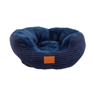 Cuccia per Cani Classica Blu in Velluto di Cotone a Coste, Antiscivolo, Impermeabile, per Tutte le Stagioni, Uso Interno - Product Image 2