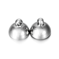 Fermoir magnétique en acier inoxydable avec perles en forme de boule pour la fabrication de colliers et de bracelets, vente en gros d'accessoires de bijouterie