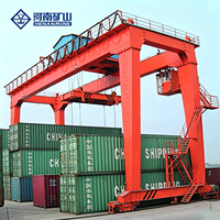 Grue portique professionnelle RMG pour conteneurs, 35, 40, 50, 60 tonnes, montée sur rail, pour la manutention des conteneurs en port et en entrepôt