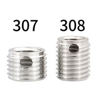 Stainless Steel Metric Thread Adapter Inserts Internal & External Reducer Sleeves Various Sizes (M8 to M6 M8 M5 M6 M4 M5 to M3)