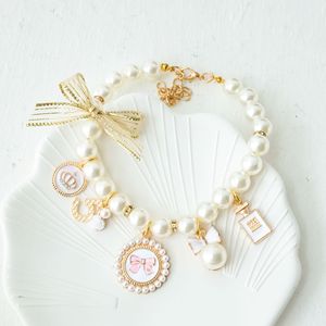 Accesorios de Joyería para Mascotas <span class=keywords><strong>Collar</strong></span> de Moda para Gato con Perlas y Corona - Product Image 1