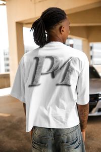 Футболка с графическим принтом на заказ, рубашка большого размера, плотный вес, 100% хлопковая Футболка с принтом DTG, Мужская укороченная футболка - Product Image 6