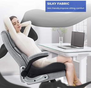 Cojín de Gel y Espuma Viscoelástica <span class=keywords><strong>para</strong></span> Aliviar el Dolor de Coxis, Base Antideslizante con Funda Extraíble <span class=keywords><strong>para</strong></span> Silla de Oficina, Coche, Silla de Ruedas, Negro - Product Image 6