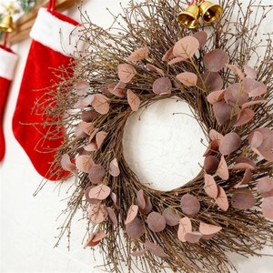 Poignées <span class=keywords><strong>de</strong></span> <span class=keywords><strong>porte</strong></span> <span class=keywords><strong>de</strong></span> branche d'arbre naturel faites à la main couronnes d'arbres circulaires pour les réunions <span class=keywords><strong>de</strong></span> famille décorations <span class=keywords><strong>de</strong></span> <span class=keywords><strong>Noël</strong></span> faites <span class=keywords><strong>maison</strong></span> - Product Image 5