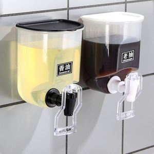 Distributeur d'huile et de vinaigre mural multifonction Maxfree en plastique PP écologique, type robinet, boîte à condiments, pot à huile de cuisine - Product Image 1