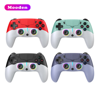 Manette sans fil LED CM-P501 2,4 GHz/filaire pour P5/Pro/Slim avec joystick à effet Hall, déclencheur, 9 couleurs de lumière RVB et double vibration